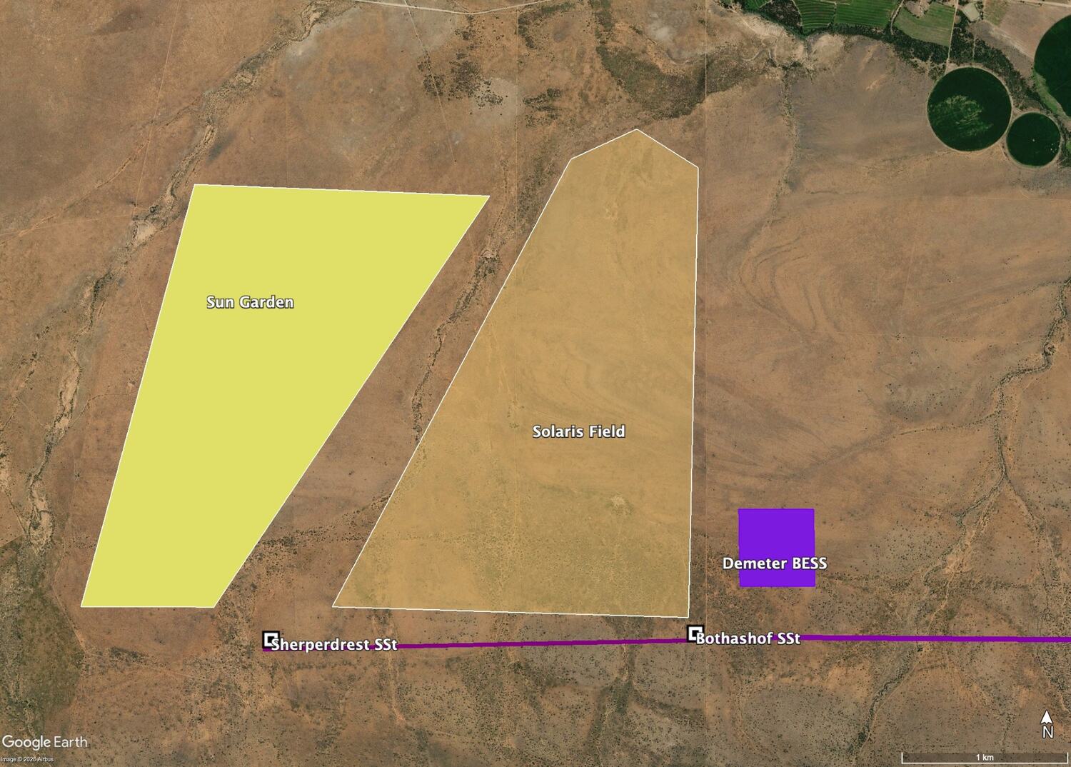 EnergyFields solar asset layout