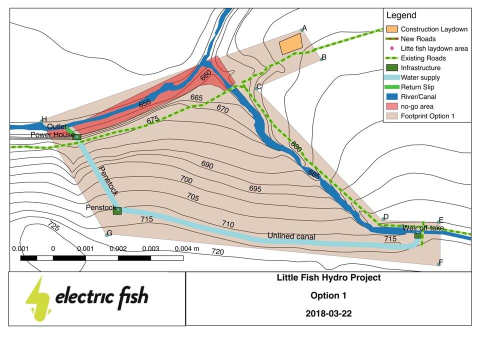Little Fish hydro project layout
